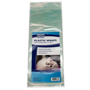 Plastic Wrap 100 pcs Hologram Blue 15x40 cm