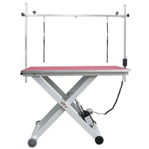 Elektryczny stół groomerski Brofa 120x65 róż
