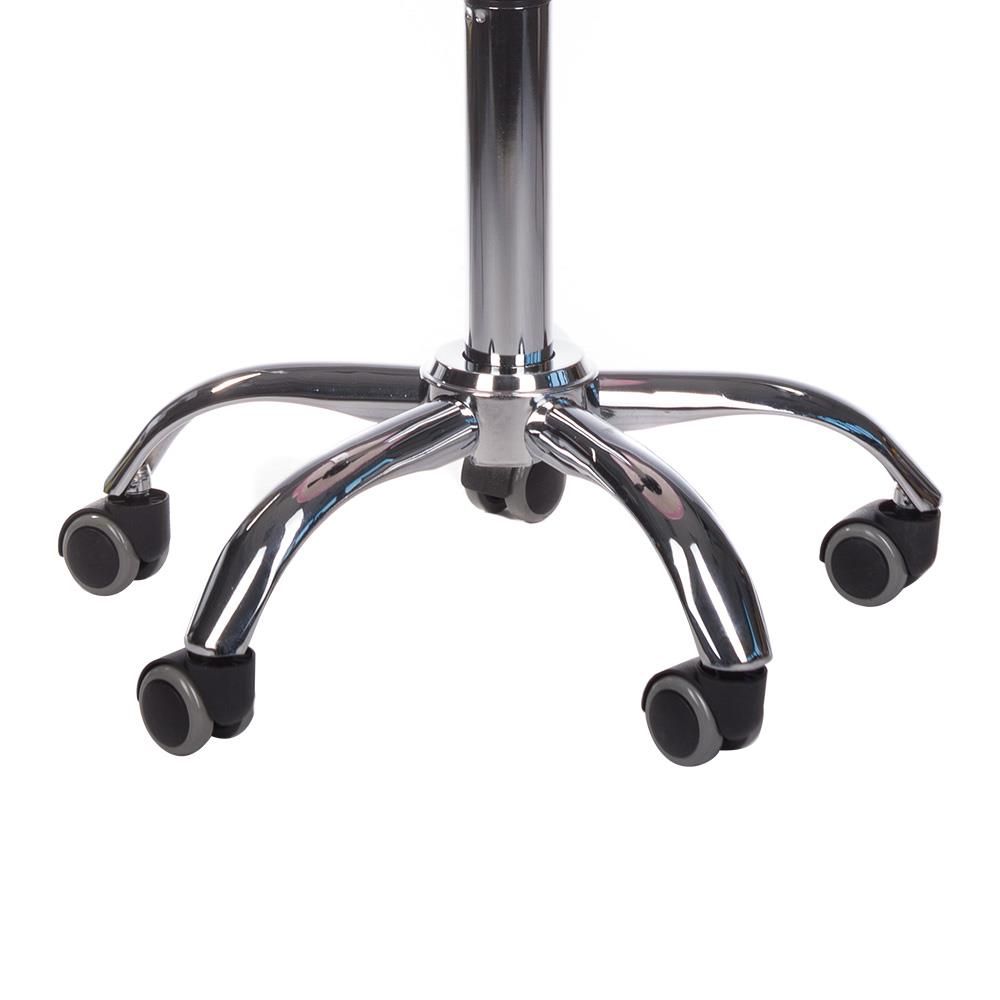 Krzesło/Hocker obrotowy z oparciem BD-9934 róż – zdjęcie 3