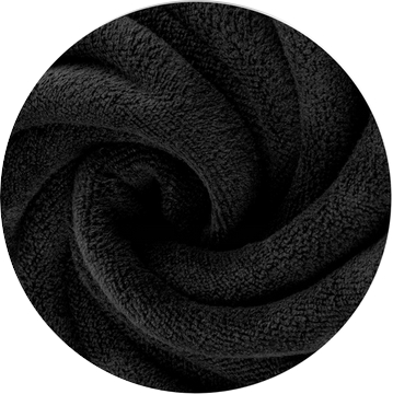 Czarny ręcznik z mikrofibry AMY 50 x 90 cm – zdjęcie 2