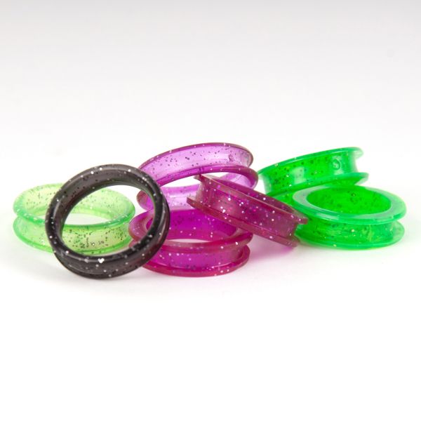Wymienne ringi do nożyczek z brokatem 22 mm czarne