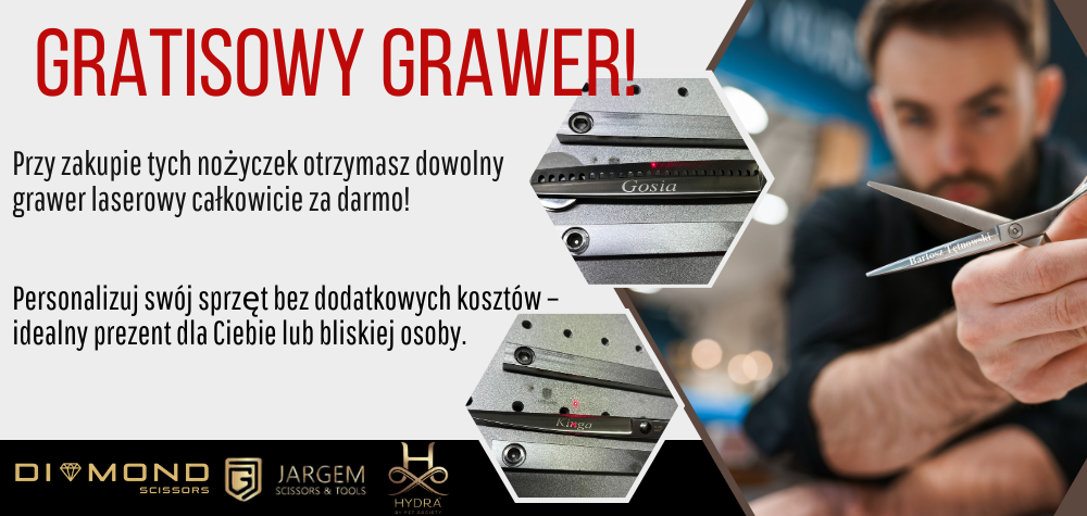 Gratisowy grawer na nożyczkach